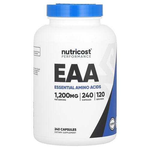뉴트리코스트 Nutricost, 퍼포먼스, EAA, 캡슐 240정