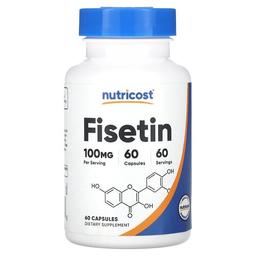 뉴트리코스트 Nutricost, 피세틴, 100mg, 캡슐 60정