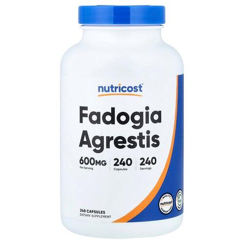 뉴트리코스트 Nutricost, Fadogia Agrestis, 600mg, 캡슐 240정