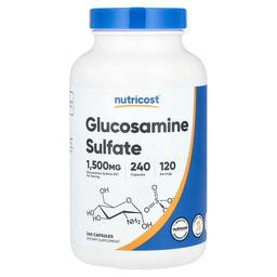 뉴트리코스트 Nutricost, 글루코사민 설페이트, 캡슐 240정(캡슐 1정당 750mg)