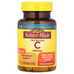 네이쳐메이드 Nature Made, 로즈힙 함유 비타민C, 서방형, 1,000mg, 60정