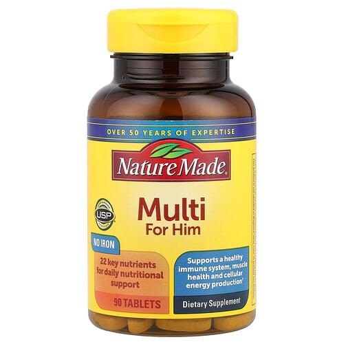 네이쳐메이드 Nature Made, 남성용 멀티 보충제, 90정