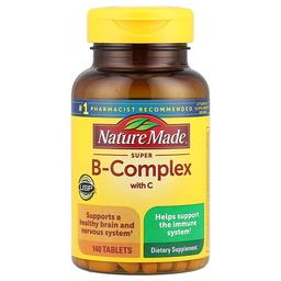 네이쳐메이드 Nature Made, 비타민C 함유 슈퍼 B-복합체, 140정