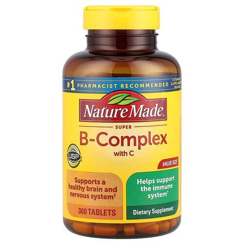 네이쳐메이드 Nature Made, Super-B 복합체, 비타민C 함유, 360정