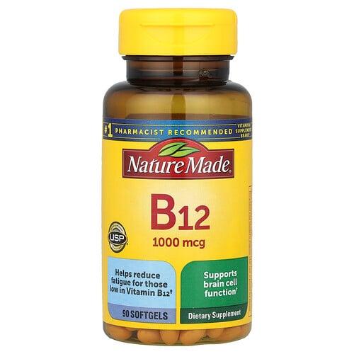 네이쳐메이드 Nature Made, 비타민B12, 1,000mcg, 소프트젤 90정 상품 이미지