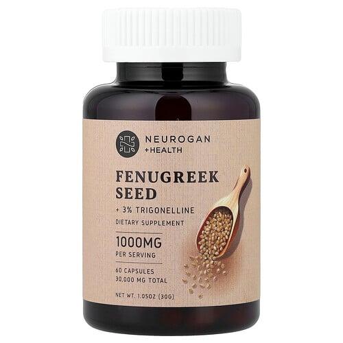 뉴로간 헬스 Neurogan Health, 호로파씨 + 3% 트라이고넬린, 캡슐 60정(캡슐 1정당 500mg) 상품 이미지