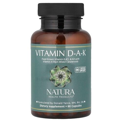 Natura Health Products, 비타민 DAK, 캡슐 60정 상품 이미지