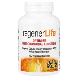 네츄럴 펙터스 Natural Factors, RegenerLife®, 미토콘드리아 기능 최적화, 베지 캡슐 120정