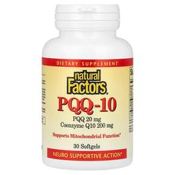 네츄럴 펙터스 Natural Factors, PQQ-10, 소프트젤 30정