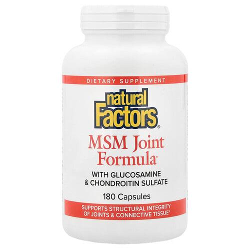 네츄럴 펙터스 Natural Factors, MSM 조인트 포뮬라, 180 정 상품 이미지
