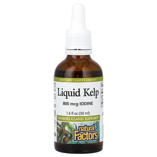 네츄럴 펙터스 Natural Factors, 리퀴드 켈프, 800mcg, 50ml(1.6fl oz)