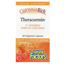 네츄럴 펙터스 Natural Factors, Curcuminrich®, Theracurmin®, 30mg, 베지 캡슐 60정