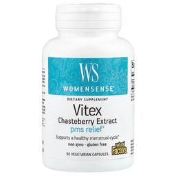 네츄럴 펙터스 Natural Factors, WomenSens®, 바이텍스 체이스트베리 추출물, 80mg, 베지 캡슐 90정