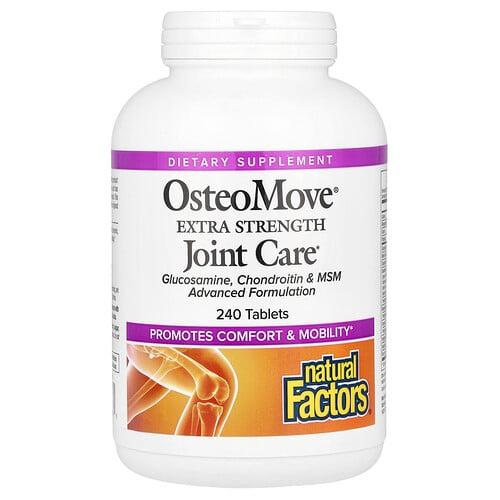 네츄럴 펙터스 Natural Factors, OsteoMove®, 관절 케어, 240정