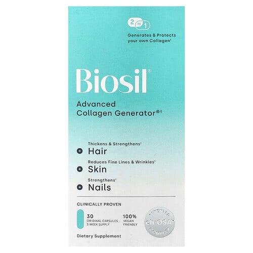 바이오실 Biosil, Advanced Collagen Generator®, 오리지널 캡슐 30정