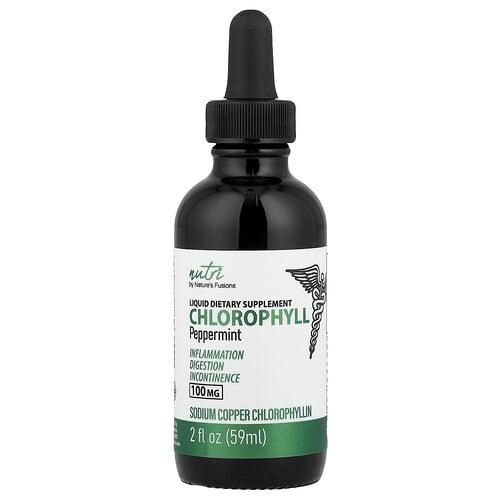 Nutri, 엽록소, 페퍼민트, 59ml(2fl oz)