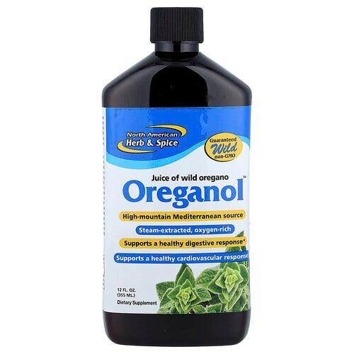 노스 아메리칸 허브 & 스파이시 North American Herb & Spice, Oreganol™, 야생 오레가노 즙, 355ml(12fl oz)