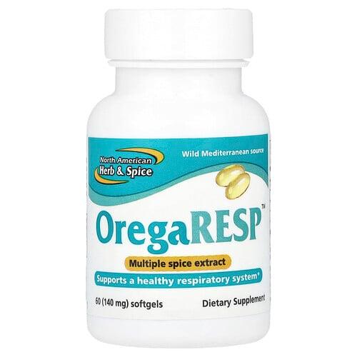 노스 아메리칸 허브 & 스파이시 North American Herb & Spice, OregaResp™, 소프트젤 60정