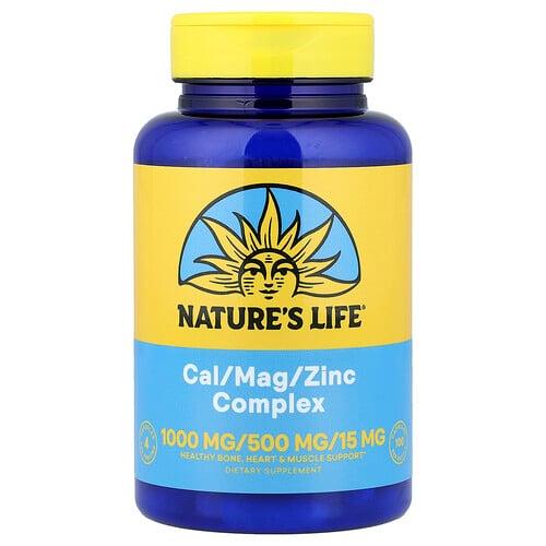 네츄럴 라이프 Nature's Life, Cal/Mag/Zinc 복합체, 캡슐 100정 상품 이미지