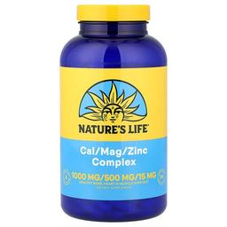 네츄럴 라이프 Nature's Life, Cal/Mag/아연 복합체, 캡슐 250정