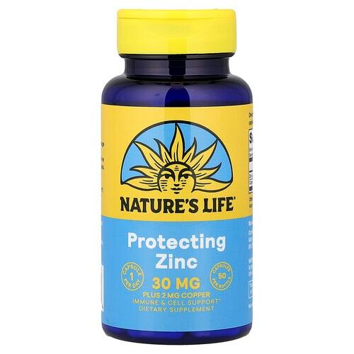 네츄럴 라이프 Nature's Life, 프로텍팅 아연, 캡슐 50정