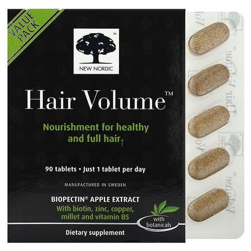 뉴 노르딕 US New Nordic, 바이오펙틴 사과 추출물 함유 Hair Volume, 90정 상품 이미지
