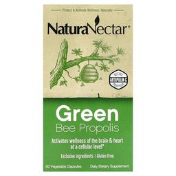 네츄라넥타 NaturaNectar, 그린 꿀벌 프로폴리스, 베지 캡슐 60정