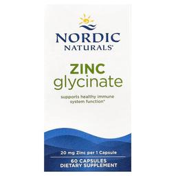 노르딕 네츄럴 프로페셔날 Nordic Naturals, 아연 글리시네이트, 20mg, 캡슐 60정