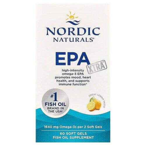 노르딕 네츄럴 프로페셔날 Nordic Naturals, EPA Xtra, 그레이트 레몬 맛, 소프트젤 60정 상품 이미지