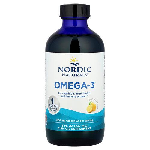 노르딕 네츄럴 프로페셔날 Nordic Naturals, 오메가3, 레몬 맛, 1,560mg, 237ml(8fl oz) 상품 이미지
