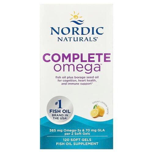노르딕 네츄럴 프로페셔날 Nordic Naturals, Complete Omega™, 레몬 맛, 소프트젤 120정