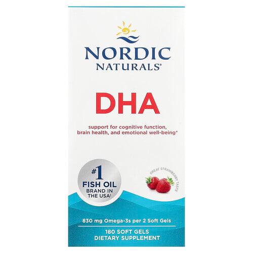 노르딕 네츄럴 프로페셔날 Nordic Naturals, DHA, 스트로베리, 415mg, 소프트젤 180정