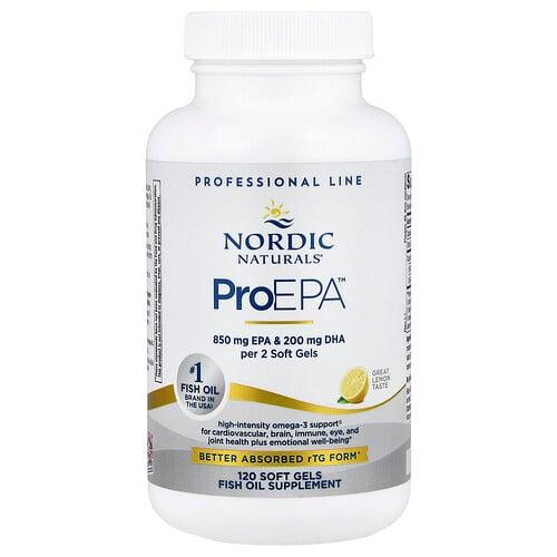 노르딕 네츄럴 프로페셔날 Nordic Naturals, ProEPA™, 레몬, 소프트젤 120정