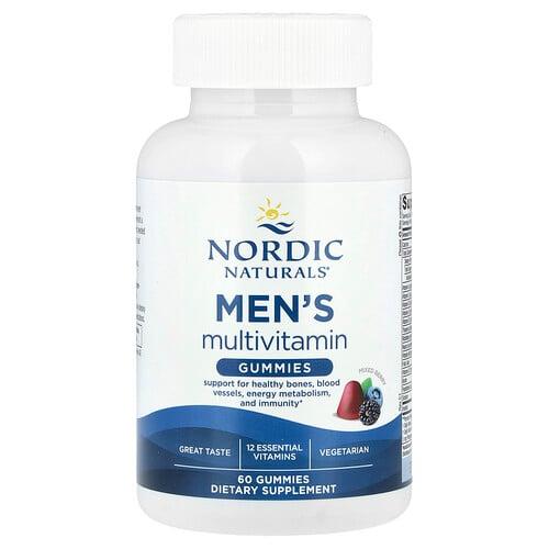 노르딕 네츄럴 프로페셔날 Nordic Naturals, 남성용 종합비타민 구미젤리, 혼합 베리, 구미젤리 60개