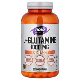 나우푸드 NOW Foods, 스포츠, L-글루타민, 1,000mg, 베지 캡슐 240정