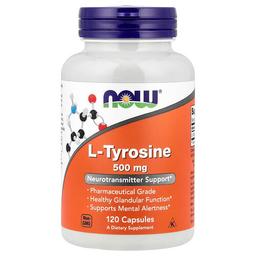 나우푸드 NOW Foods, L-티로신, 500mg, 캡슐 120정