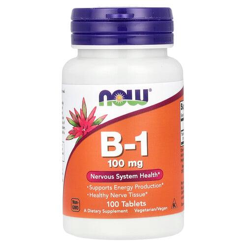 나우푸드 NOW Foods, B-1, 100mg, 100정