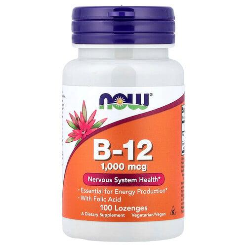 나우푸드 NOW Foods, B-12, 사탕 정제 100정