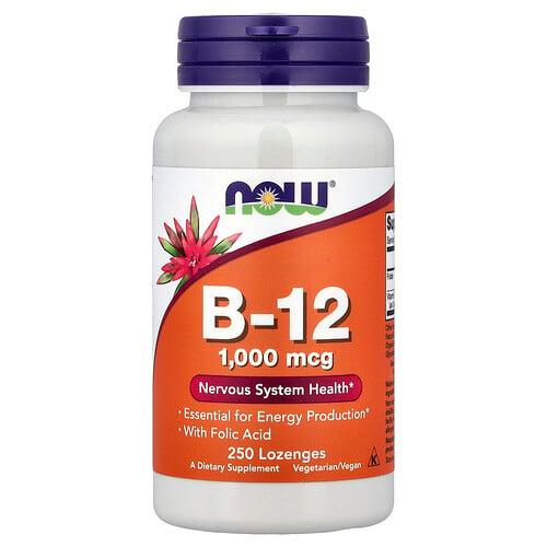 나우푸드 NOW Foods, B-12, 사탕 정제 250정