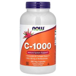나우푸드 NOW Foods, C-1000, 바이오플라보노이드 100mg 함유, 베지 캡슐 250정