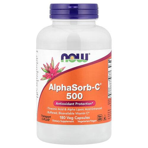 나우푸드 NOW Foods, AlphaSorb-C 500, 베지 캡슐 180정 상품 이미지