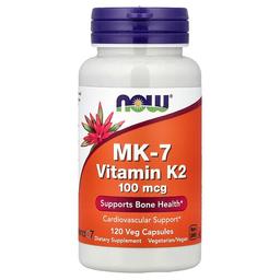 나우푸드 NOW Foods, MK-7 비타민K-2, 100mcg, 베지 캡슐 120정