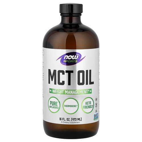 나우푸드 NOW Foods, Sports, MCT 오일, 무맛, 473ml(16fl oz)