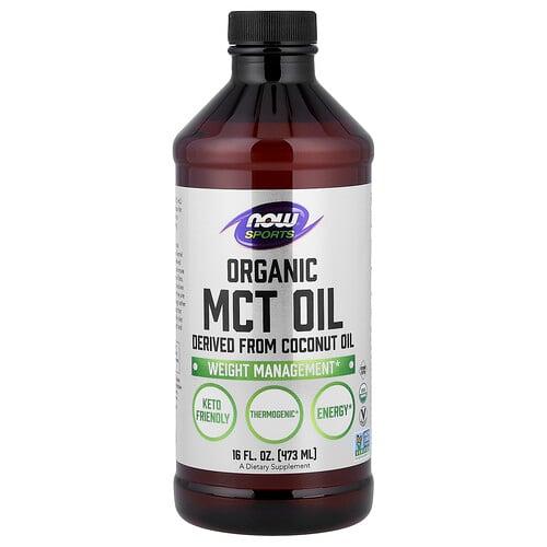 나우푸드 NOW Foods, Sports, 유기농 MCT 오일, 473ml(16fl oz)