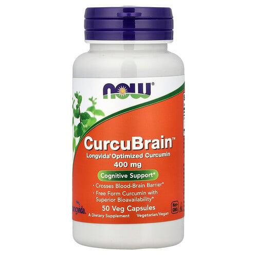 나우푸드 NOW Foods, CurcuBrain™, 400mg, 베지 캡슐 50정 상품 이미지
