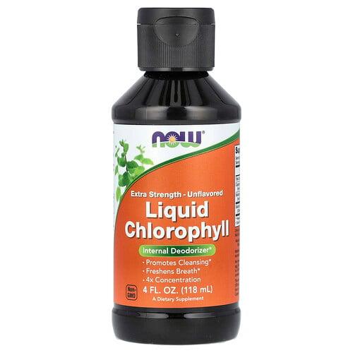 나우푸드 NOW Foods, 액상 엽록소, 무맛, 118ml(4fl oz)