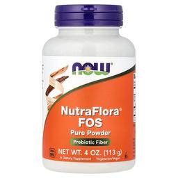 나우푸드 NOW Foods, NutraFlora FOS, 순수한 파우더, 4 oz (113 g)