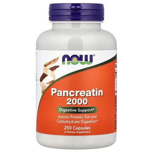 나우푸드 NOW Foods, 판크레아틴, 10X - 200mg, 캡슐 250정