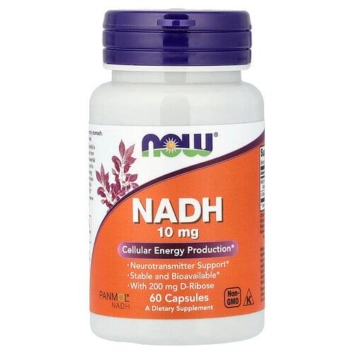 나우푸드 NOW Foods, NADH, 10mg, 베지 캡슐 60정