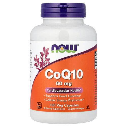 나우푸드 NOW Foods, CoQ10, 60mg, 베지 캡슐 180정
